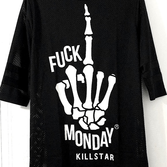 NWOT Killstar F*ck Monday mesh hockey dress - Picture 5 of 13